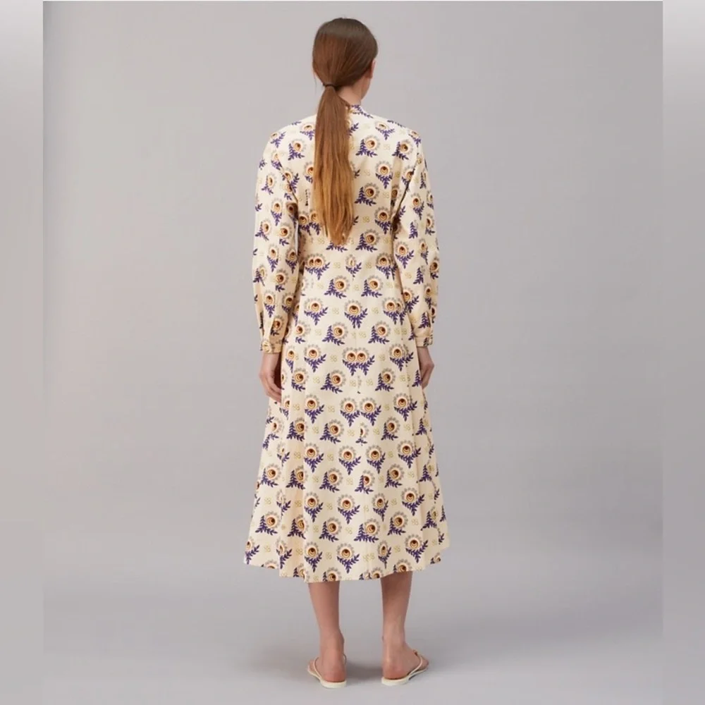 NWT $528 Tory Burch Cotton Poplin Shirtdress
